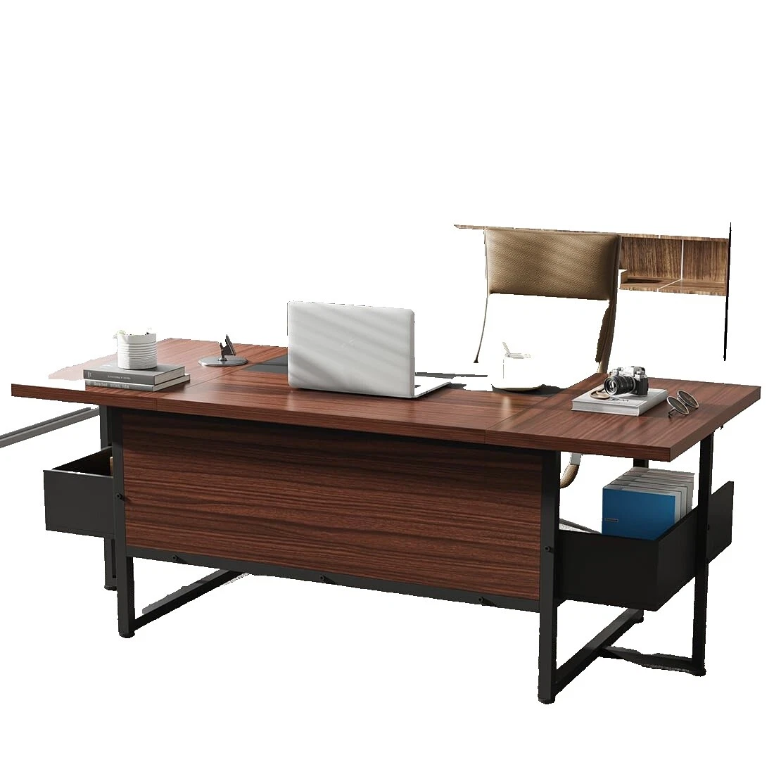 核桃执行书桌家用办公桌