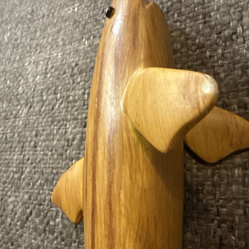 "Cabeza de pez perro mango de grifo de tiburón de madera raro barra mango de grifo de cerveza 11"" Craft Ale" - Imagen 4 de 6
