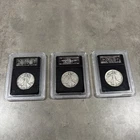 1943 ‘44 ‘45 WALKING LIBERTY SILVER HALF DOLLARS / AUTHENTICATED Wartime Series.