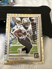 2025 Panini Donruss Optic Flex Silver Holo Prizm SP #40/199 Alvin Kamara (Saints