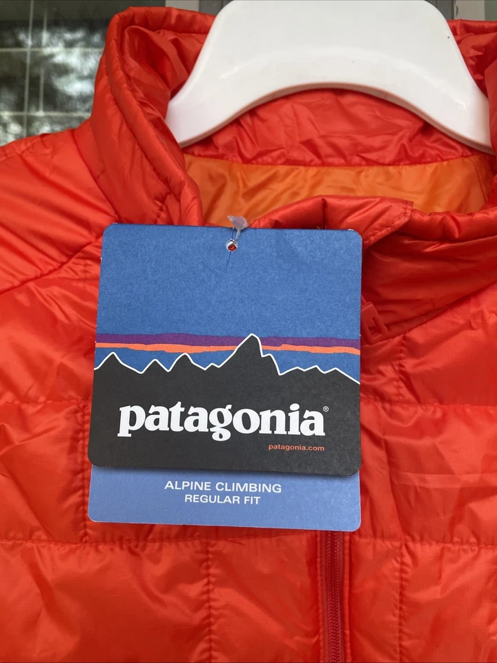 NEW Patagonia Nano Puff Vest XL XLARGE Orange Blaze Hunt Puffer Full Zip 84240 - Image 2 of 4
