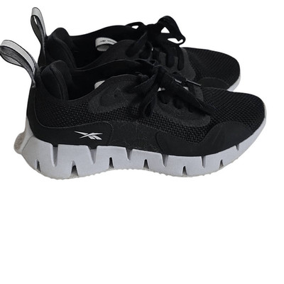 Reebok Women's Size 7 Black White Ortholite Zig Athletic Running Sneakers