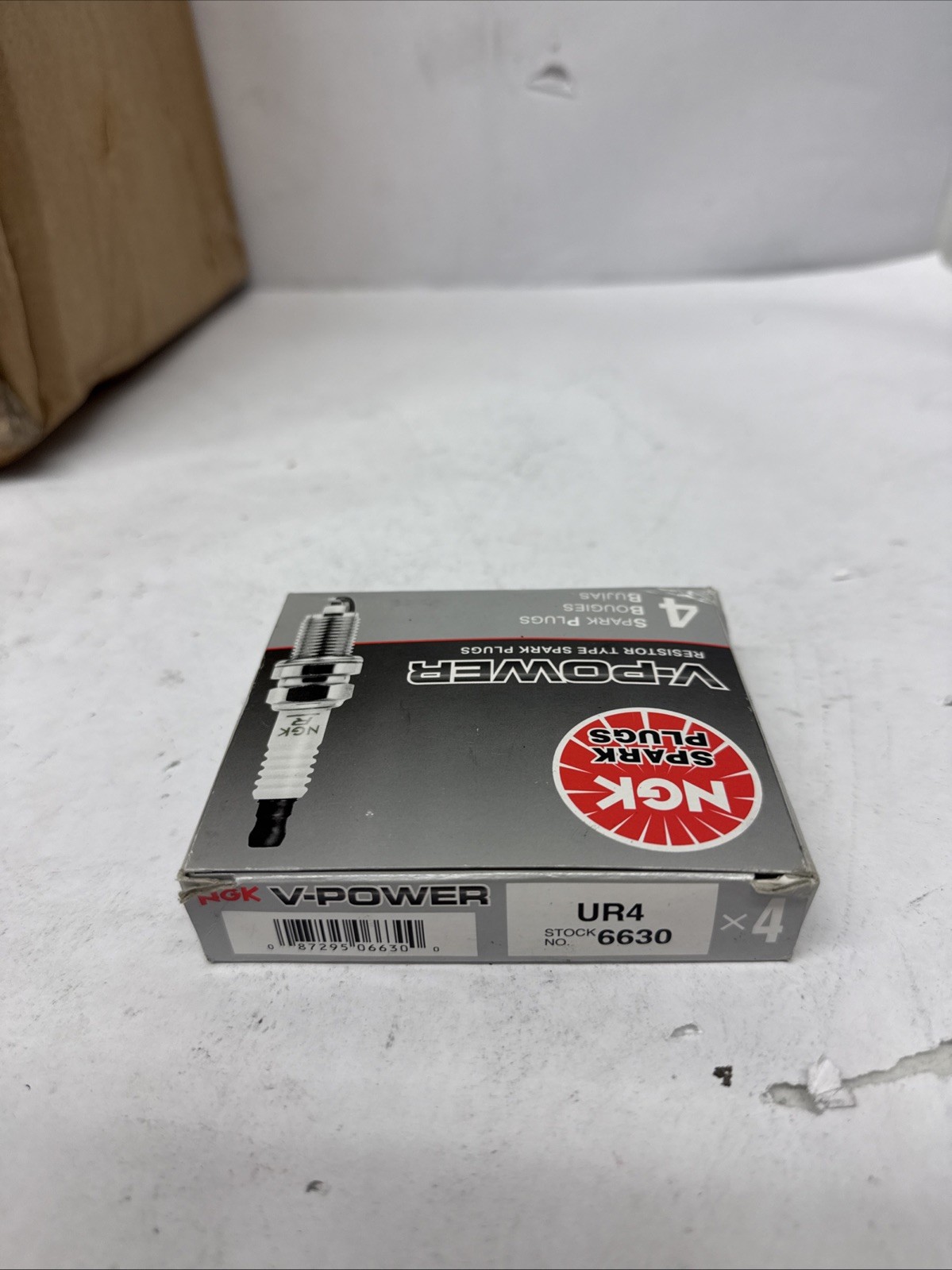 4 Pack Genuine NGK 6630 V-Power Spark Plug UR4
