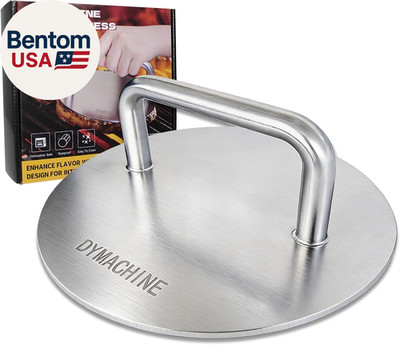 Smash Burger Press,7 Inch Stainless Steel Hamburger Press,2.5Mm Thick Heavy Duty