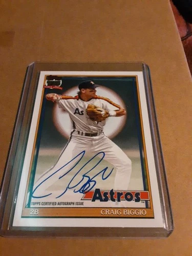 2026 Topps Series 1 Craig Biggio 1991 Topps Baseball Autographs (RAW)