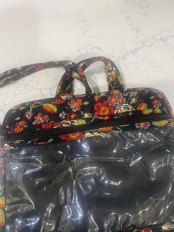 VERA BRADLEY Bolsa de viaje grande de cachemira para artículos de tocador cosméticos 3 bolsas Foto 4 de 4