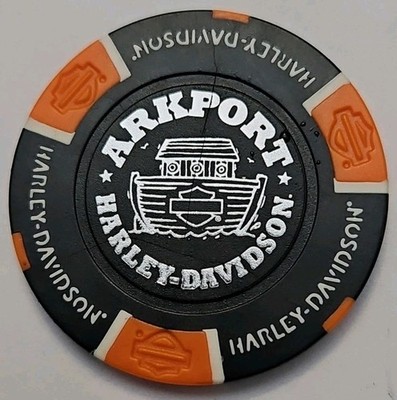ARKPORT HARLEY DAVIDSON OF ARKPORT, NEW YORK POKER CHIP 
