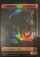 Wolf (011)   Spirit (002) Double-Sided Token Innistrad: Crimson Vow Foil