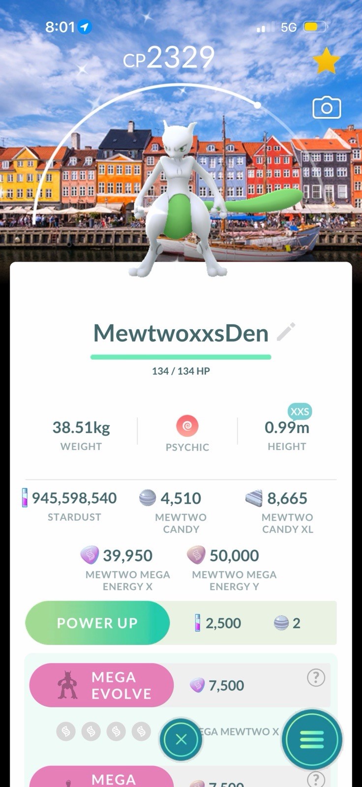 XXS SHINY ✨ MEWTWO LOCATION BACKGROUND DENMARK GO FEST POKEMON GO xxs