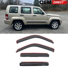 For 2008-2014 Jeep Liberty 4dr In-channel Window Visor Rain Vent Deflector 4pcs