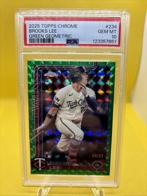 2025 Topps Chrome - Brooks Lee #234 Green Refractor /99 (RC)