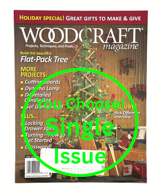 Woodcraft Magazine 2010-2020 Woodworking Single Issue YOU Choose! VG