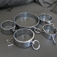 Metal Steel Ankle Wrist Cuff Handcuffs Restraints Slave BDSM Bondage Intimate
