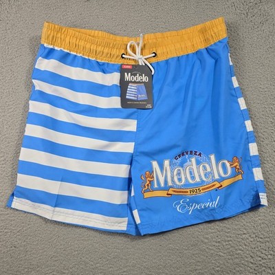 Modelo Swim Trunks Mens XL Swag Board Shorts Especial Cerveza Bottoms NWT
