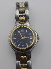 Guess Waterpro G65903L Two Tone Quartz Analog Ladies Watch New Battery Working