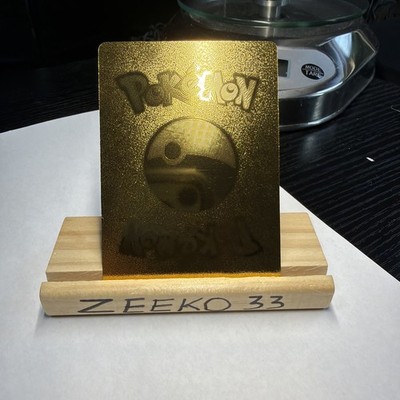 Reshiram & Zekrom GX Gold Foil Fan Art Card Hp 2395 Fabled