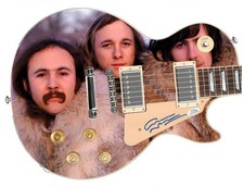 Graham Nash Signed Autographed 1/1 Custom Graphics Photo Guitar ACOA