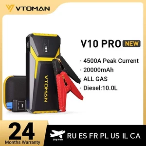 VTOMAN Power Bank 20000mAh Jump Starter Portable Charger Car Booster 4500A Auto