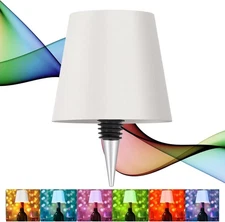 Wireless Bottle Lamp & Wine Bottle Lights - Premium LED Bottle Lamp Shade for Li