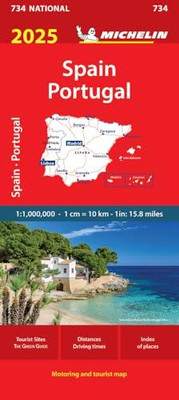 Spanien & Portugal 2025 - Michelin Nationalkarte 734 von Michelin 9782067265448 NEU