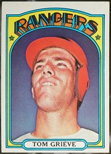 1972 Topps #609 Tom Grieve Baseball EX