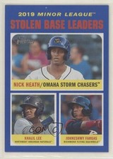 2020 Heritage Minor League Edition Blue 72/99 Johneshwy Fargas Nick Heath te2