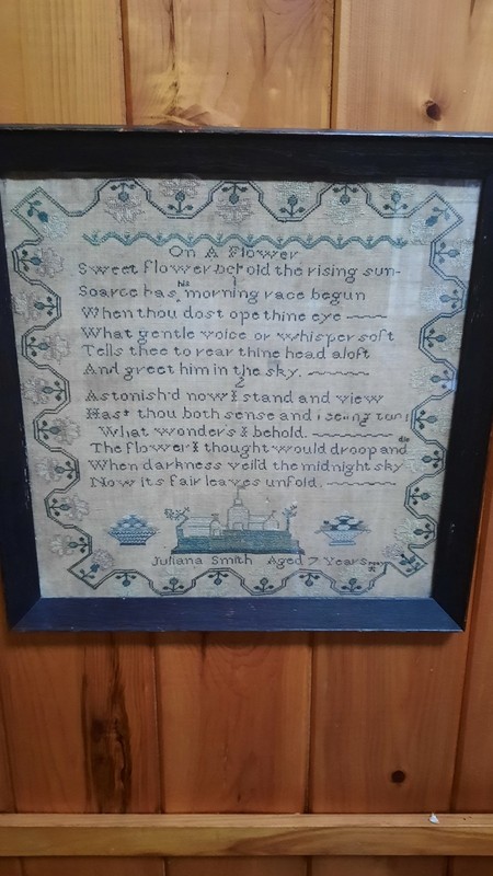 Antique 19th Century Framed sampler -dated 1831