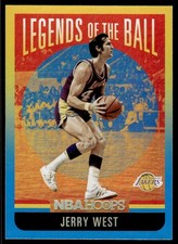 Jerry West 2020-21 Hoops #13 Legends of the Ball Lakers Basketball Card