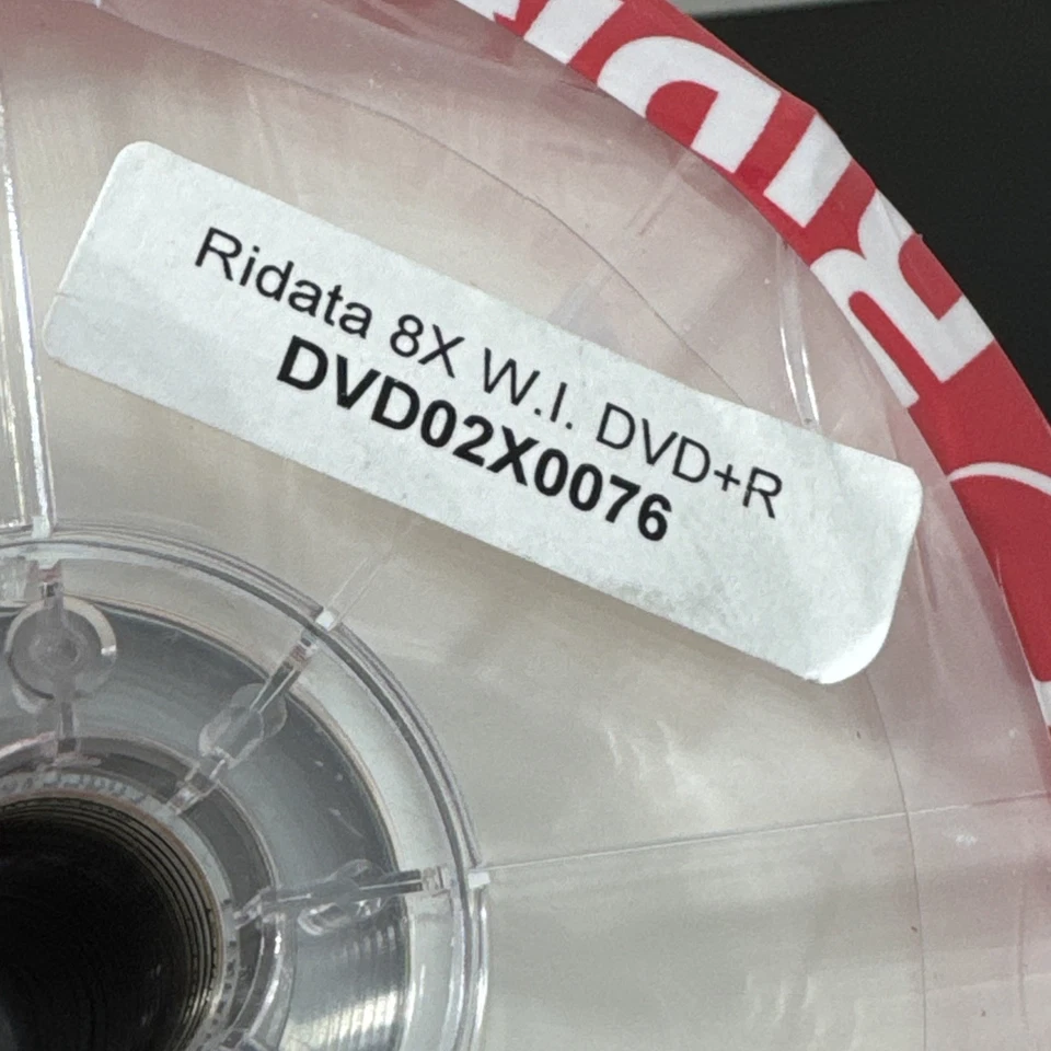 50 Pack Ridata DVD R DL Dual Layer 8X 4.7GB DVD Plus R Double Layer White Inkjet - Image 3 of 4