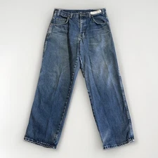 Cintas 394 denim Men’s 32X30 Straight Jeans Workwear Utility Darkwash Blue