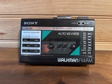 Sony Walkman WM-F18 Cassette Player AM FM Auto Reverse Vintage