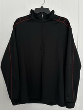 Nike Golf Dri Fit Toro 100 Black Golf 1/4 Zip Jacket Men  s Large