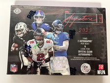 2025/26 Topps Signature Class NFL Hobby Box SEALED IN HAND Ships 6/6 2 AUTOS