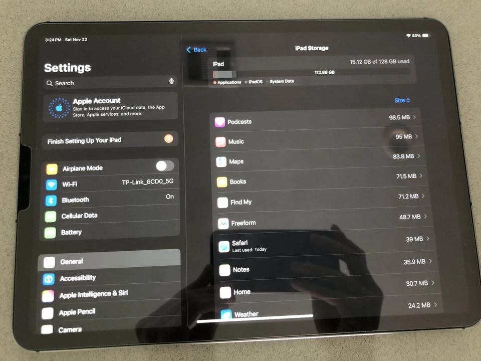 Apple iPad Pro 11" 3rd Gen 128GB Wifi + Cellular UNLOCKED + Apple Pencil Bundle - Image 4 of 4