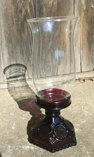 AVON Cape Cod 1876 VTG NEW UNUSED Hurricane Candle Glass Chimney & Holder 13" fk