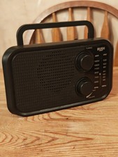 Bush PR-206 Portable Radio FM AM with Mains & Batteries  (A-)
