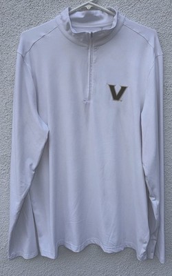 Antigua Vanderbilt Commodores Intent Long Sleeve 1/4 Zip Pullover Large NWT $85