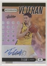 2019 Panini Absolute Memorabilia Veteran Level 1 42/49 TJ Leaf #VA-TJL Auto 0c6