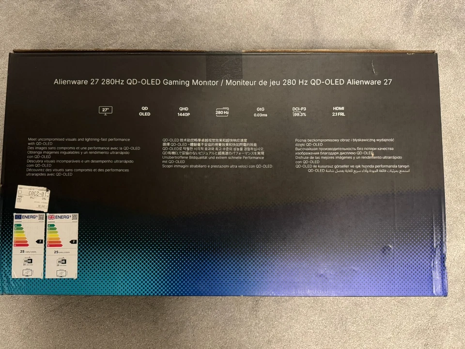 Alienware 27”, 2560x1440, 280Hz, QD-OLED Gaming/Productivity Monitor - AW2725D - Image 4 of 4