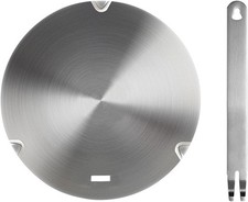 Induction Hob Converter Plate, NISPOTDOR Induction Adapter Plate with Detachabl