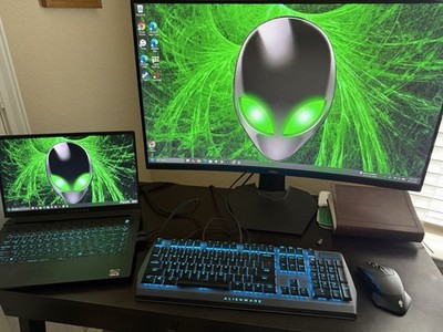 Dell S3222HG 32'' Curved Gaming Monitor, and Alienware Gaming Laptop M15 R7