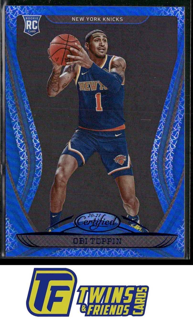 2020-21 Panini Certified #193 Obi Toppin Mirror Blue
