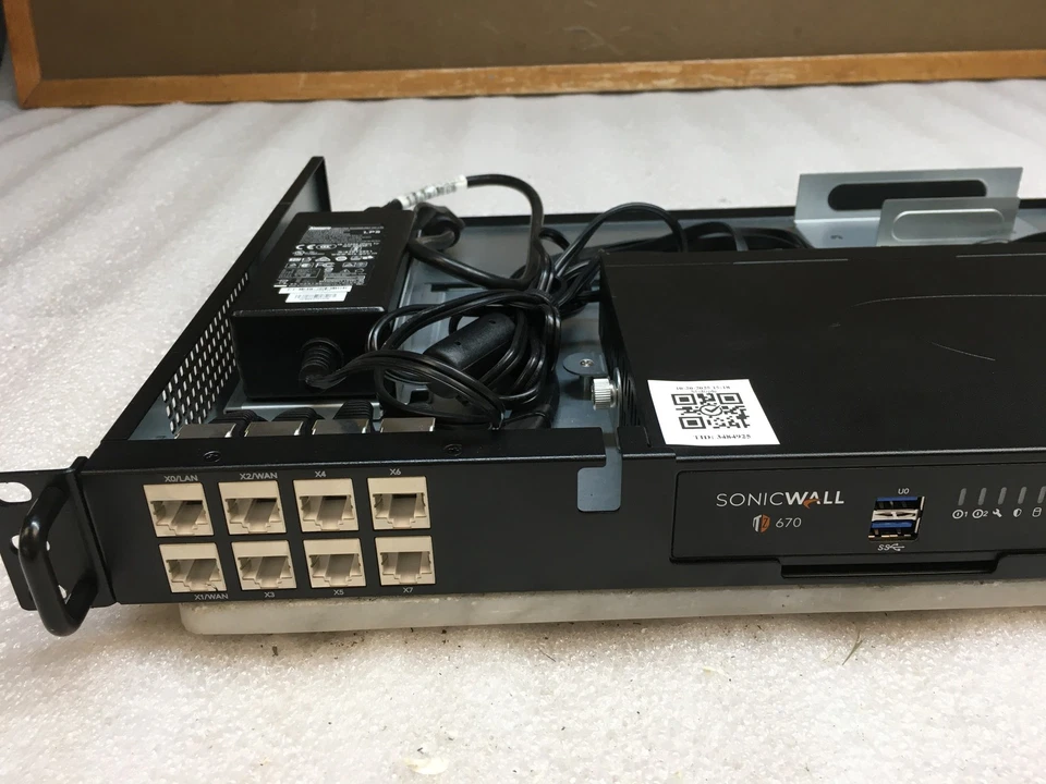 SonicWALL 670 APL62-0F7 Firewall w/Rack Mount Kit and Power Supply Unit - Image 2 of 4