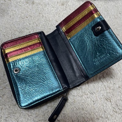 Vivienne Westwood Floral Print Bi-fold Wallet with Zipper | eBay