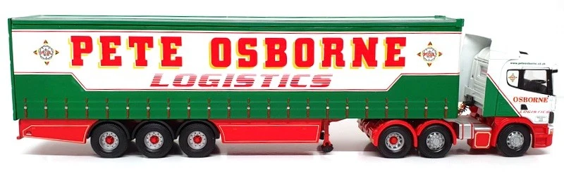 Corgi 1/50 Scale CC12209 - Scania Curtainside Truck (Pete Osborne Logistics Ltd) - Image 3 of 4