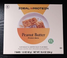 Ideal Protein Peanut Butter Protein Bars 1 Box 7 Servings BB 09/26 FREE SHIP