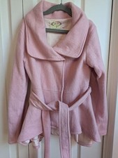 Joyfolie Mia Joy dressy pink wrap coat jacket PLAY condition 8 Girls party