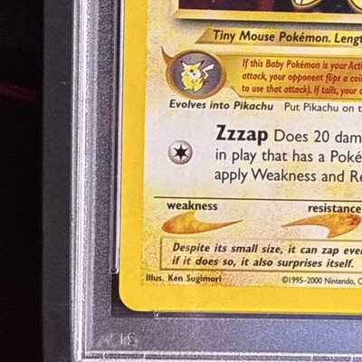 Pichu 12/111 Neo Genesis Holo for sale online | eBay
