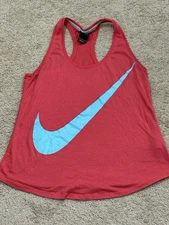Nike Womens Shirt Size Medium Multicolor Logo Lightweight Flowy Comfort Athletic