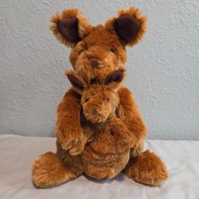 Kangaroo Plush Mama with Joey 12" Kohl's Cares Ultra Soft Stuffed Animal EUC